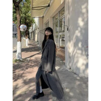 (ord) SET ÁO BLAZER OVERSIZE + VÁY DẬP LY ULZZANG