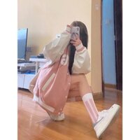 ORD TAOBAO Áo khoác hồng trắng