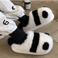 [Order 10-15 ngày] Dép bông gấu trúc xinh xắn đáng yêu đi trong nhà, đi chơi đều xinh