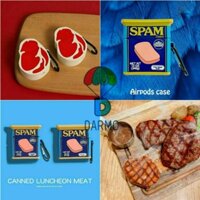 (Order 10 ngày) Case bảo vệ Airpods Pro/1/2/Huawei Freebuds 3 miếng thịt bò bít tết steak bacon/ thịt hộp spam/