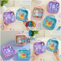 (Order 10 ngày) Túi vuông pvc chống nước đi biển Bentoy Milkjoy gấu phao vịt jelly beans summer collection