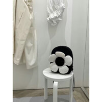 [Order - 1226] Balo Nhỏ Mini Hoa Trắng Đen cute