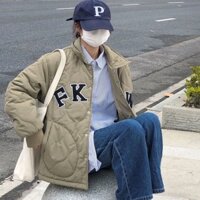 [ORDER 15-20 NGÀY] ÁO KHOÁC PHAO TRẦN TRÁM ĐIỂM CHỮ CỔ BẺ