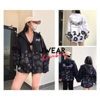 order 15-30days[CÓ ẢNH VÀ VIDEO THẬT] ÁO GIÓ MẶT CƯỜI ĐEN TRẮNG ÁO ĐÔI HOT HIT
