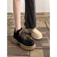 (ORDER 20 Ngày) Giày Oxford Nữ Buộc Dây Cao Cấp , Đế Cao 6.5cm , Mang Lên Chân Siêu Đẹp
