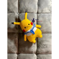 (order 5 ngày) Pikachu bằng len nhồi bông hadmade