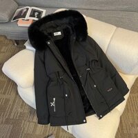 [ORDER 7-10 ngày] Áo PHAO NỮ PARKA LÓT LÔNG CÓ MŨ (kèm ẢNH THẬT) hàng Quảng Châu big size hàng chất đẹp 2024