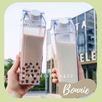 [ORDER 7-10 NGÀY] Bình Đựng Nước, Trà Sữa Hình Hộp Sữa Cute, Bình nhựa cứng chống chảy Cao Cấp 500ml