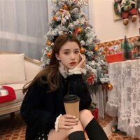 [ORDER] Áo cardigan màu đỏ giáng sinh Noel, Áo khoác len lông Noel đẹp phong cách Hàn Quốc