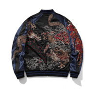 Order Áo khoác bomber sukajan jacket 2 mặt thêu song long 2025