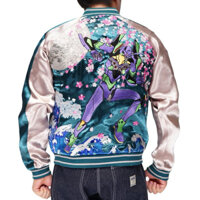 Order Áo khoác bomber sukajan jacket thêu EVANGELION kiểu nhật