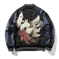 Order Áo khoác bomber sukajan jacket thêu Hồ ly chín đuôi 2025