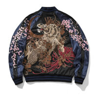 Order Áo khoác bomber sukajan jacket 2 mặt thêu linh dương 2025