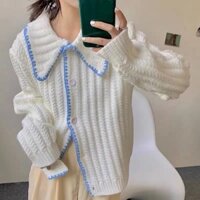 [ORDER] ÁO KHOÁC LEN  CARDIGAN CỔ BẺ TAY DÀI