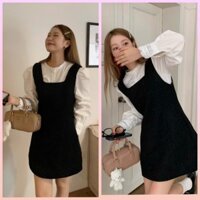 [ORDER] Áo Sơ Mi Nữ Tay Phồng Cổ Đứng Phối Ren Sang Trọng Mix Đầm Nữ Không Tay Hàng Quảng Châu Loại Đẹp