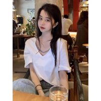 😘ORDER😘 ÁO THUN CỔ TIM VÒNG BẠC