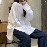 (ORDER) Áo thun nữ dài tay form rộng xẻ tà style Hàn Quốc trẻ trung cá tính HOT 2020