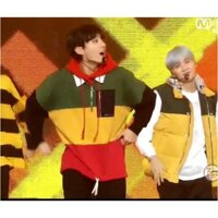 [ORDER] áo xanh vàng đỏ bo gấu giống Jungkook BTS