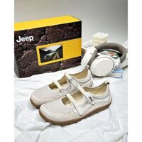 [ORDER AUTH 100%] Giày Jeep Mary Janes Sandal Beige (P651W13112)