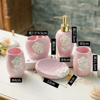 (ORDER) Bộ đồ dùng nhà tắm dễ thương 09