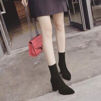 [ORDER] BOOT ĐEN CAO 9 PHÂN MŨI NHỌN GB006 UUN