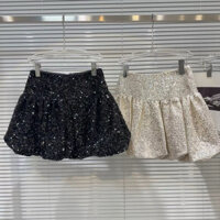 (Order) Chân Váy Kim Tuyến Bling 2 Màu Đen, Vàng