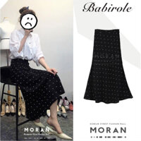 (ORDER) Chân váy MORAN dáng dài xòe chấm bi Vintage - có ảnh thật
