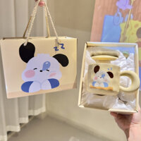 [order] Cốc sứ uống nước in hình dễ thương - dung tích 430ml