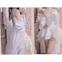[ORDER] Đầm công chúa cao cấp, đầm công chúa corset đan dây dáng váy đuôi tôm