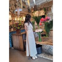 [Order] Đầm lệch vai, nhún eo chân váy dài tôn dáng