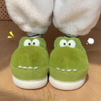 [Order] Dép bông chú khủng long cute - Dép đi trong nhà ấm Xixitao