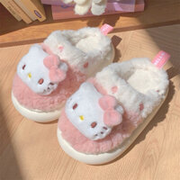 [Order] Dép bông HELLO KITTY - Dép đi trong nhà giữ ấm dễ thương màu hồng pastel cưng xỉu