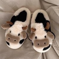 [Order] Dép Lông Sục Đi Trong Nhà Hình Bò Sữa
