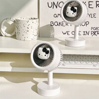 Order🤡 Fan Hellokitty Sạc Office Desktop Fan Silent Electric Fan