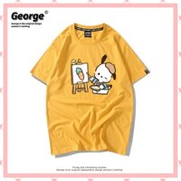 [Order] [George] Pochacco Vẽ tranh - Áo thun tay ngắn chú chó nhà Sanrio