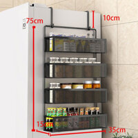 Order🍜 Giá Treo Tủ Lạnh Bảo Quản Nhà Bếp Bọc Nhựa Nhiều Lớp Kệ Treo Tủ Lạnh Bên Bảo Quản