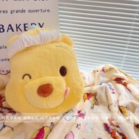 [Order] Gối 35*40cm kèm Chăn 1*1.5m 2 trong 1 hình gấu Pooh siêu xinh hàng QCCC