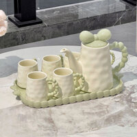 Order💢 Hộ Gia Đình Bộ Hoàn Chỉnh Phòng Khách Bàn Cà Phê Cao Cấp Cốc Sứ Trà Bộ Cốc Hộp Quà Tặng