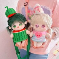 [ORDER] JL129 - Túi kiêm outfit dưa hấu và cherry cho doll 20 cm