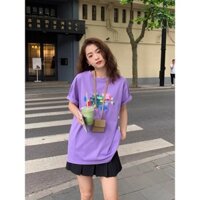 [Order local brand] áo thun nữ màu tím