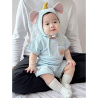 (ORDER QC) sét bộ, body suit hình gấu cho bé yêu