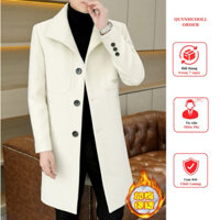 ORDER - (Rẻ Vô Địch) Áo Măng Tô Nam Trần Lông Dáng Ôm Lửng Trai Hàn Quốc Nhập Khẩu Cao Cấp Chính Hãng