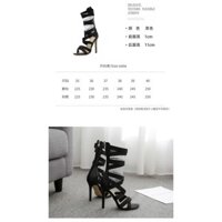 (ORDER) Sandal cao gót chiến binh BIG SIZE 35-43 -cwj24 𝄒 :