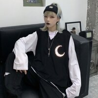 [ORDER] Set áo thun trắng + áo gile đen cá tính ulzzang ( 2 kiểu )