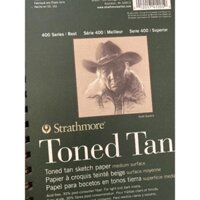 |Order| Sổ phác thảo Strathmore 400 Series Sketch Paper - Toned Tan/Toned Gray