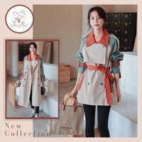 [Order Taobao] Áo khoác kaki dáng mangto phong cách Hàn Quốc phối màu siêu xinh - Feedback của khách 2 ảnh cuối