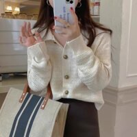[ORDER TAOBAO] áo len tăm cài cúc gỗ Hàn Quốc