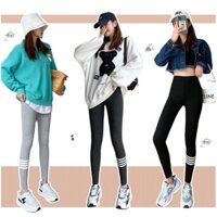 [Order Taobao] Quần Legging Lưng Cao Thun Gân Tôn Dáng