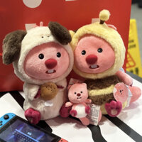 [ORDER] Thú Nhồi Bông Hải Ly Nhỏ LOOPY Cosplay Ong Vàng