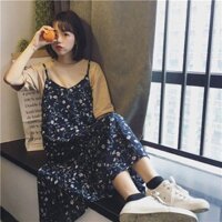 [ORDER] V21_ Váy yếm hoa nhí 2 dây (không kèm áo trong) ( Có ảnh thật )